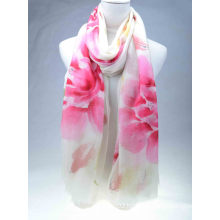 Hand Painted 200s/2, Merino Wool Scarf (13-BR-382302-1.1)